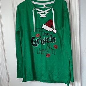 Green Holiday Graphic Skirt